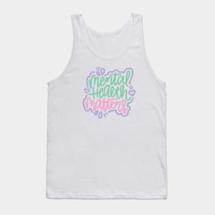 Mental Health Matters - Mint / Pink / Purple Tank Top